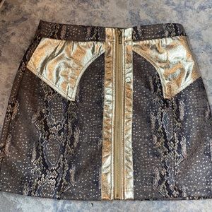 Snake skin skirt. Size small never worn